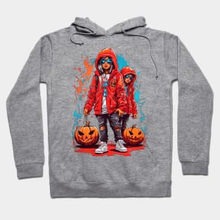 Hoodie Haunt: A Halloween Hip-Hop Fusion Hoodie